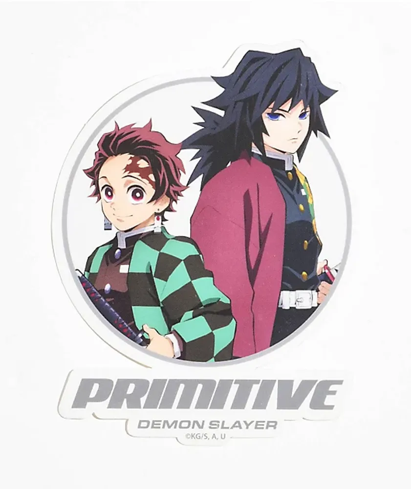 Primitive x Demon Slayer Tanjiro & Giyu Sticker | Shop Midtown