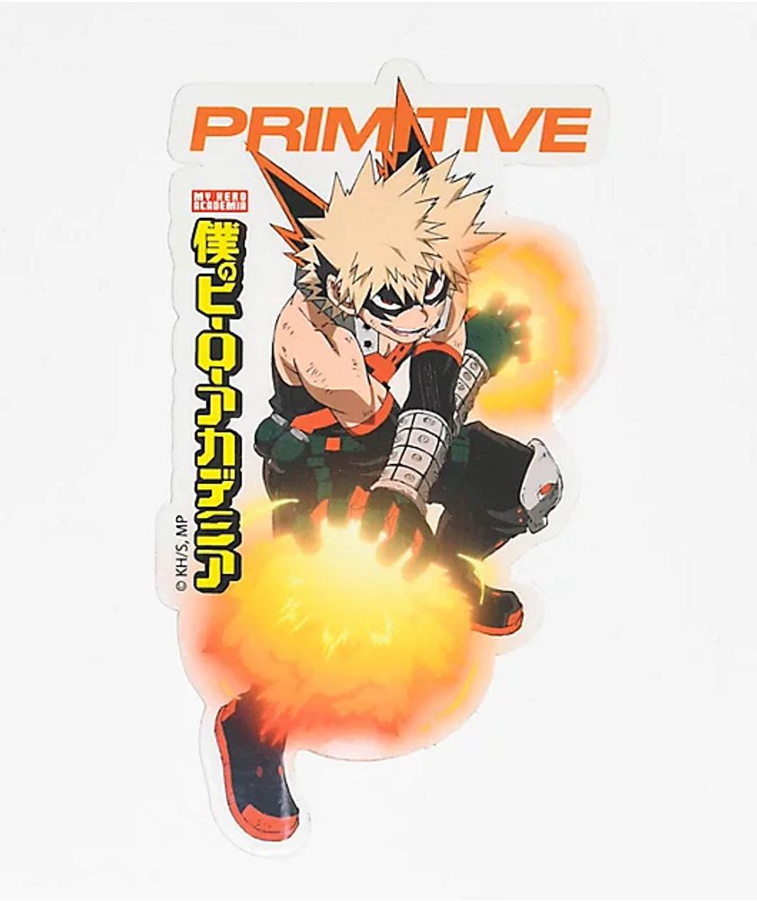 Primitive x My Hero Academia Katsuki Bakugo Sticker | Bayshore Shopping ...