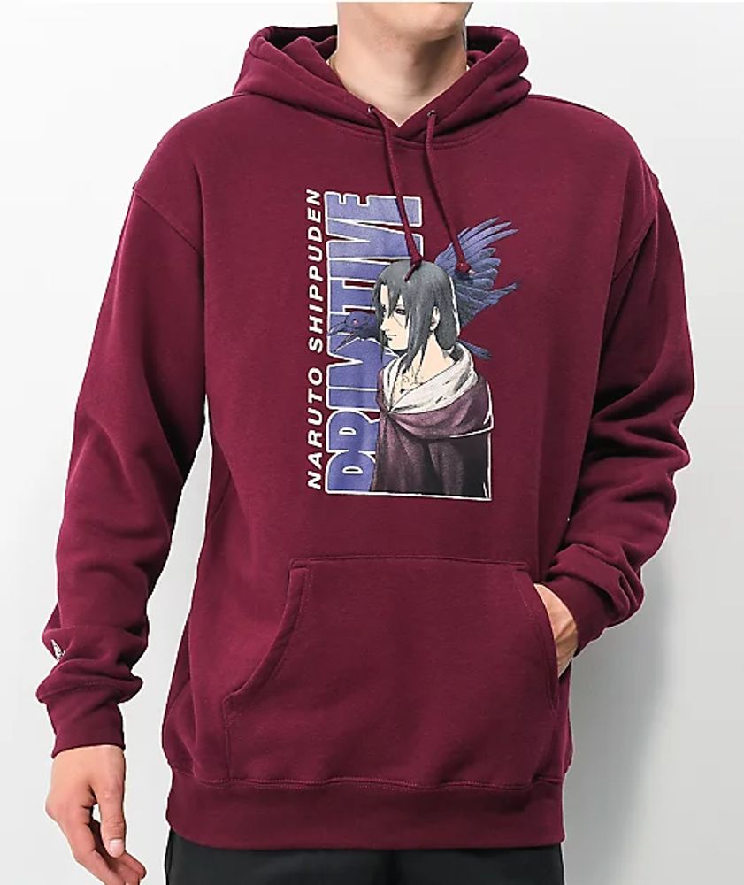 Primitive x Naruto Shippuden Itachi Burgundy Hoodie Mall of America®