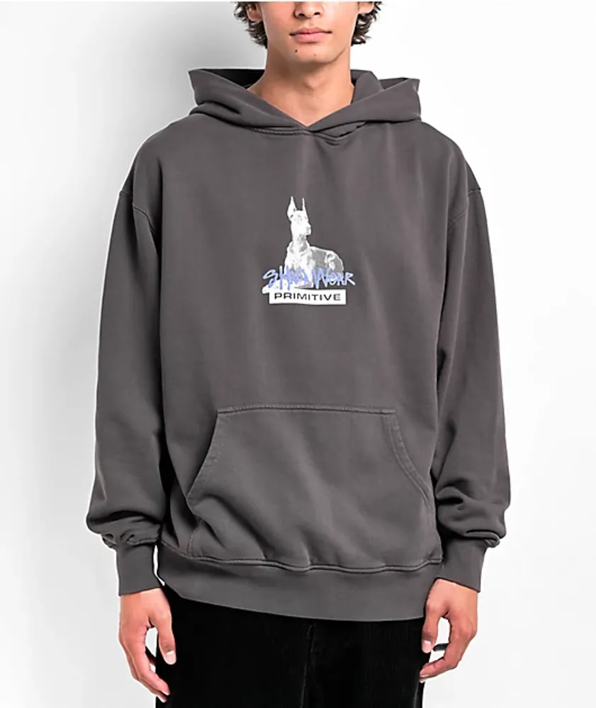 Primitive x Shaka Wear Streets Grey Heavyweight Hoodie | Mall of