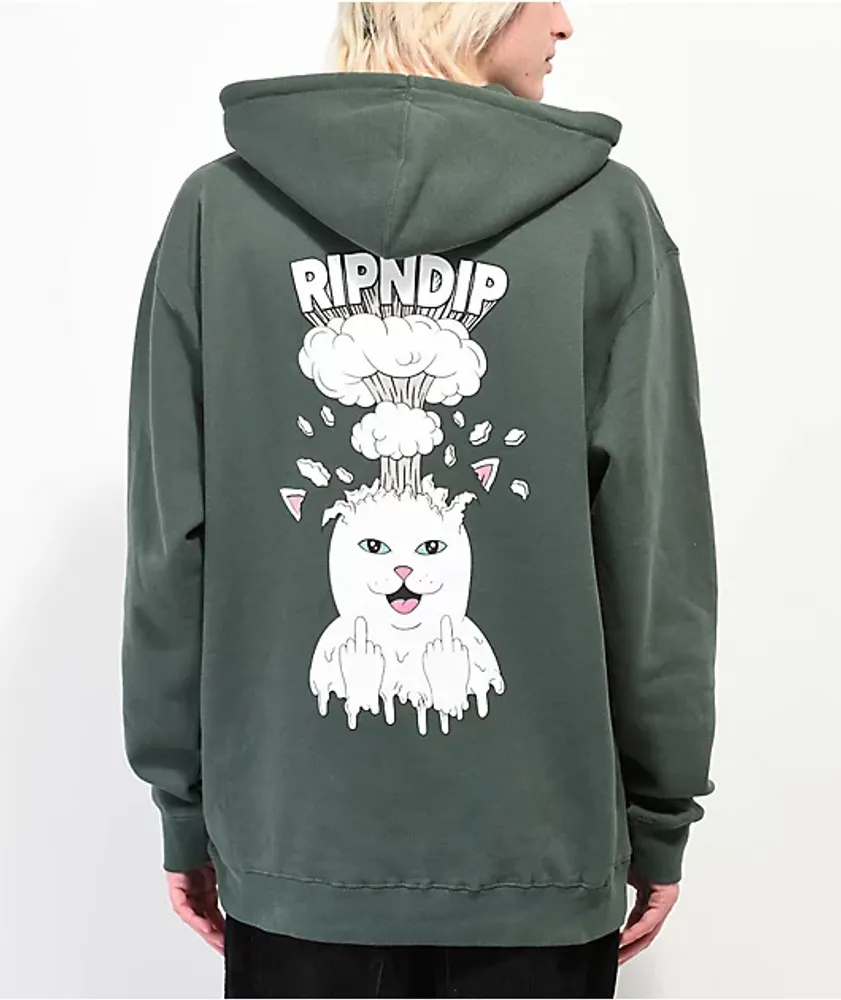 RIPNDIP Mind Blown Green Hoodie | Bayshore Shopping Centre