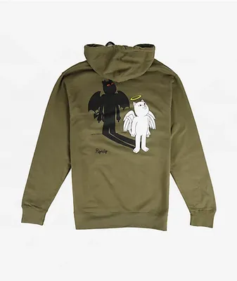 RIPNDIP Shadow Friend Army Green Hoodie | Coquitlam Centre