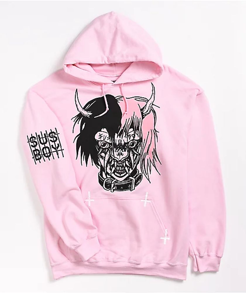 SUS BOY Hellboy Light Pink Hoodie | Mall of America®