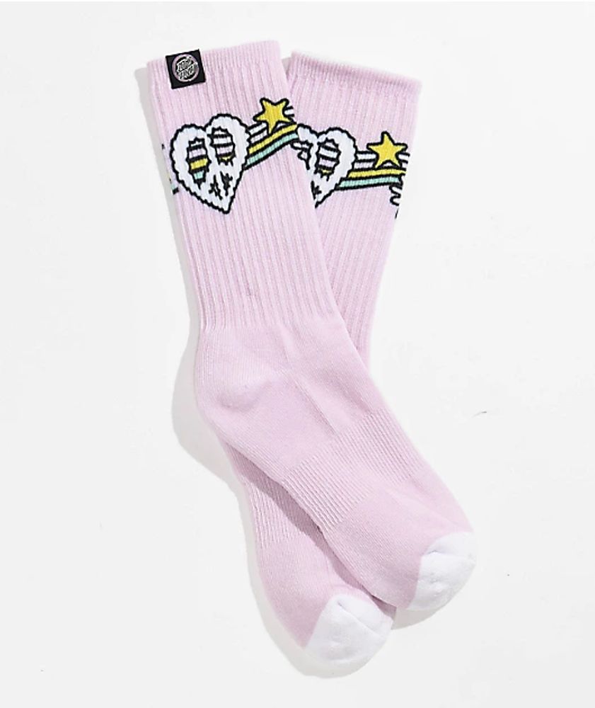 Santa Cruz Bubble Prizm Pink Crew Socks | Coquitlam Centre