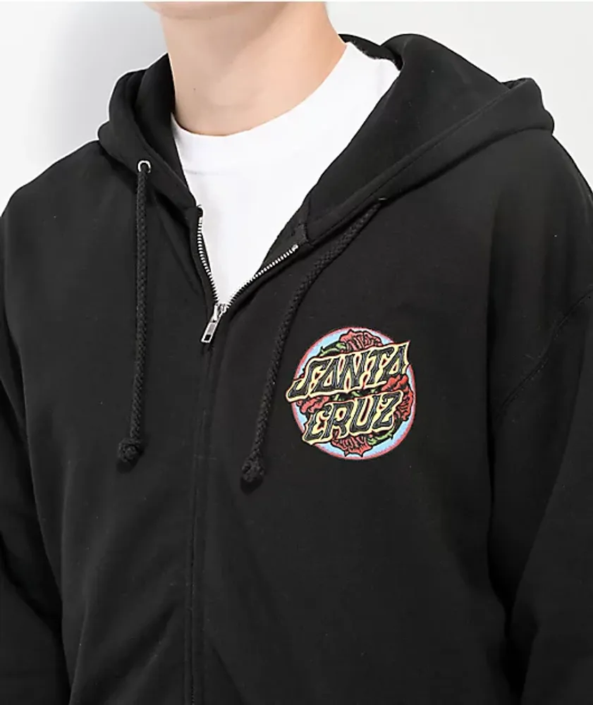 Santa Cruz Dressen Roses Dot Black Zip Hoodie Mall of America