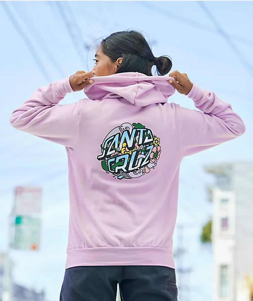 Santa Cruz Strange Fisheye Dot Lilac Hoodie Mall of America