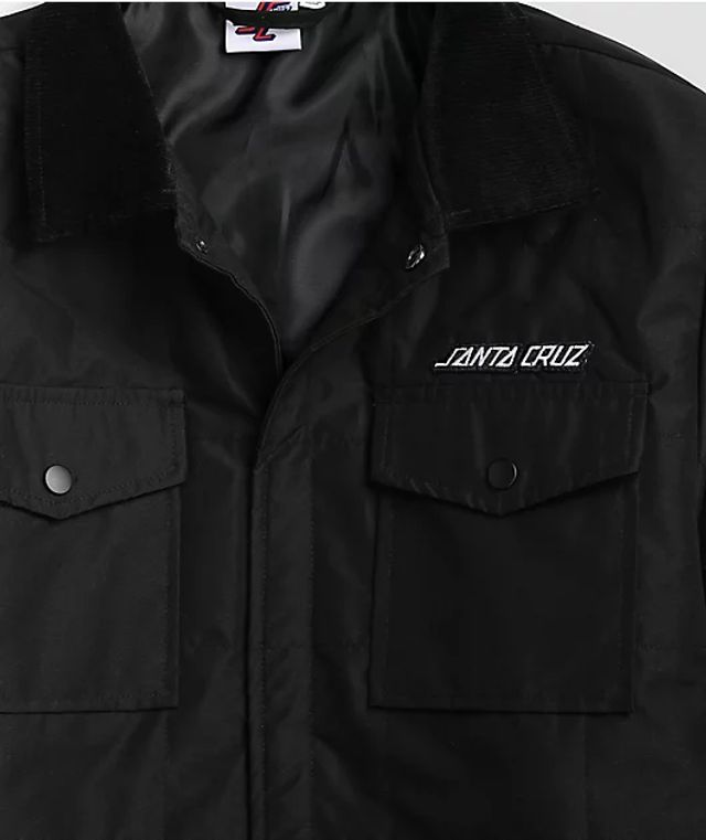 Santa Cruz Strip Logo Black Coaches Jacket | Vancouver Mall