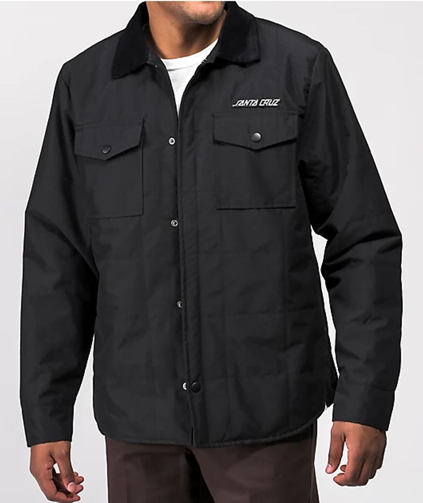 Santa Cruz Strip Logo Black Coaches Jacket | Vancouver Mall