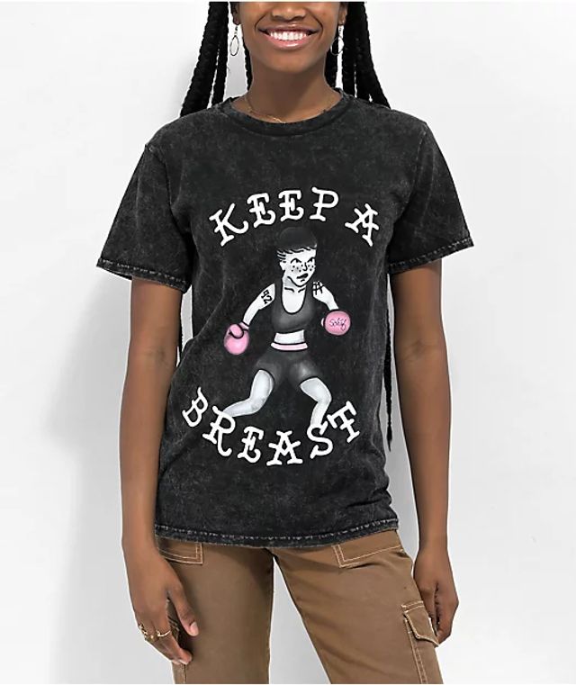 Schaf x Keep A Breast Foundation Black Wash TShirt Bramalea City Centre