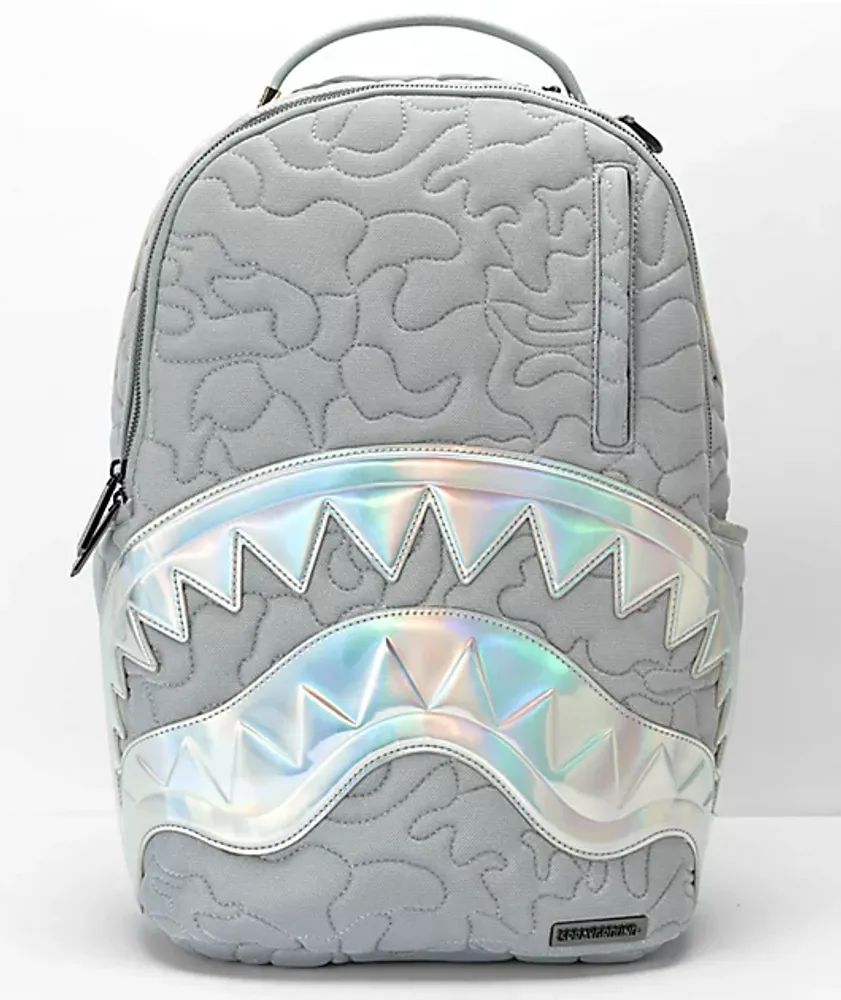 Sprayground Quilted Northern DLX Grey Backpack | Shop Midtown