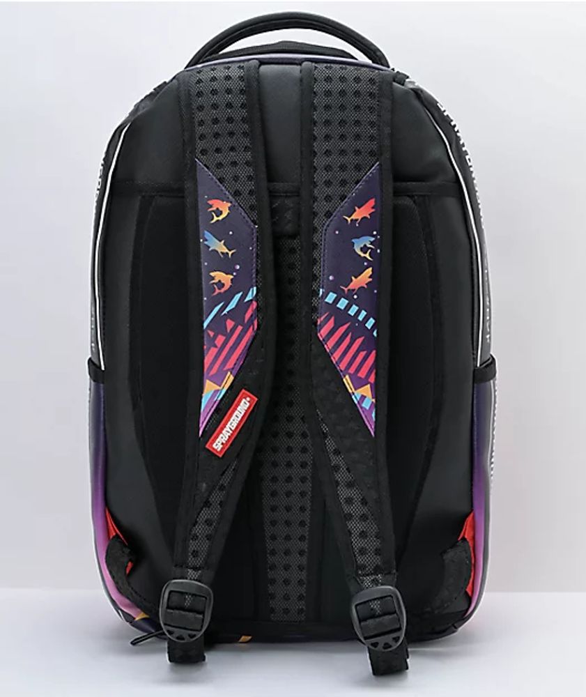 Sprayground Sharkuza DLX Purple Leather Backpack | Bramalea City Centre