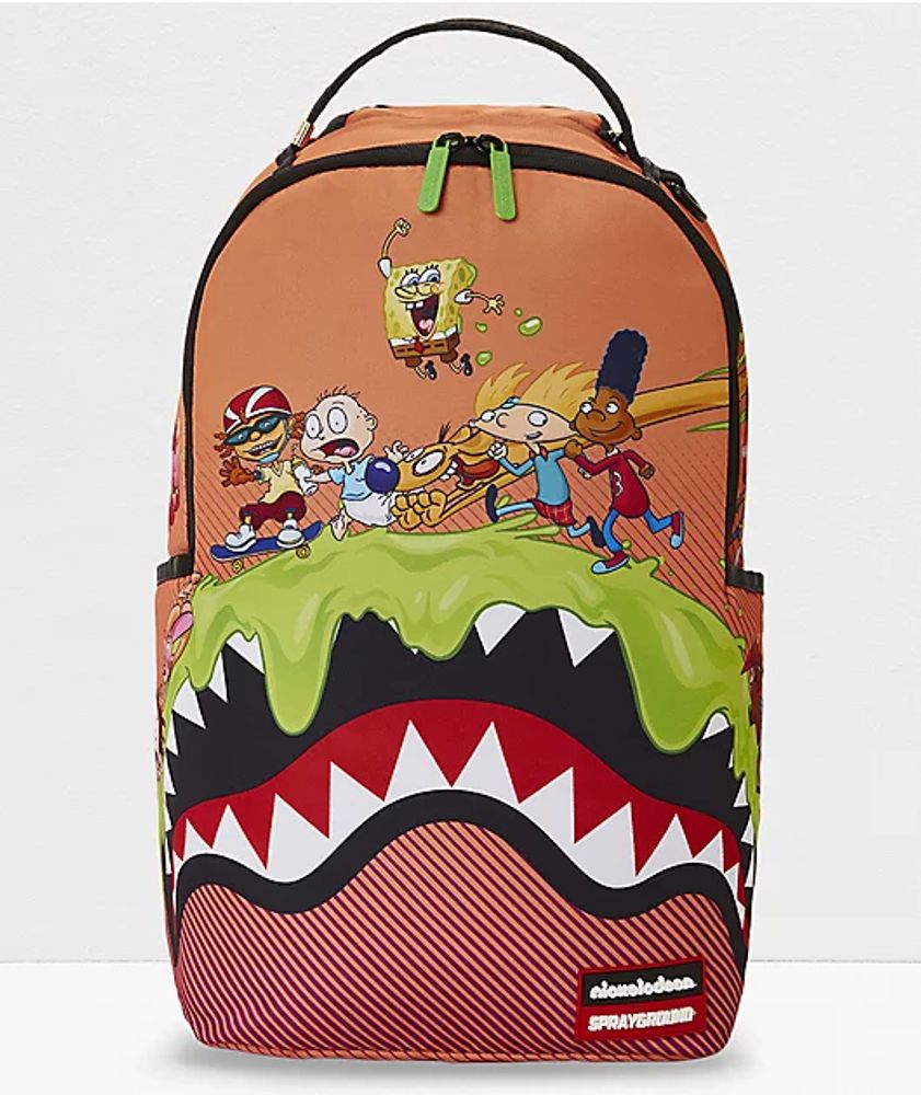 Sprayground x Nickelodeon Slime Party Orange Backpack | Shop Midtown