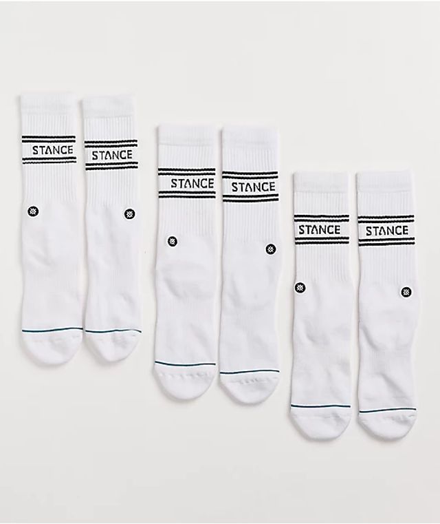 JCPenney Vancouver Mall   Stance Basic White 3 Pack Crew Socks  337201 Front US  640x 