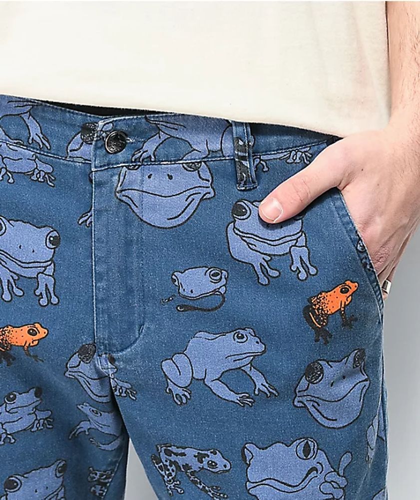 Teenage Frog Print Navy Chino Pants | Mall of America®