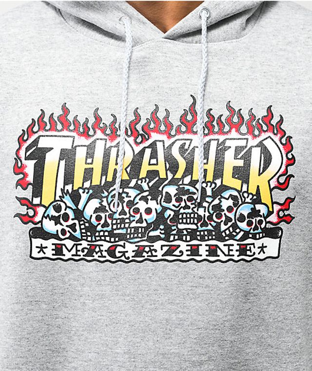 Hoodie discount thrasher gris