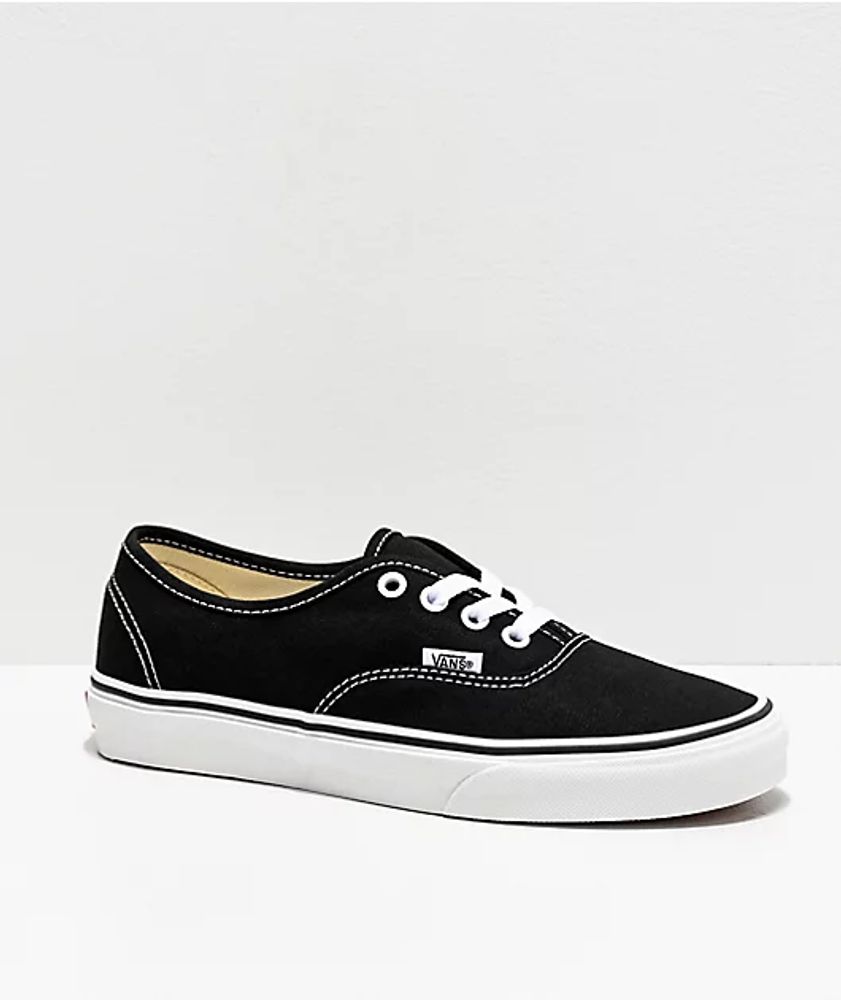 Vans Authentic Black and White Canvas Skate Shoes Bramalea City Centre