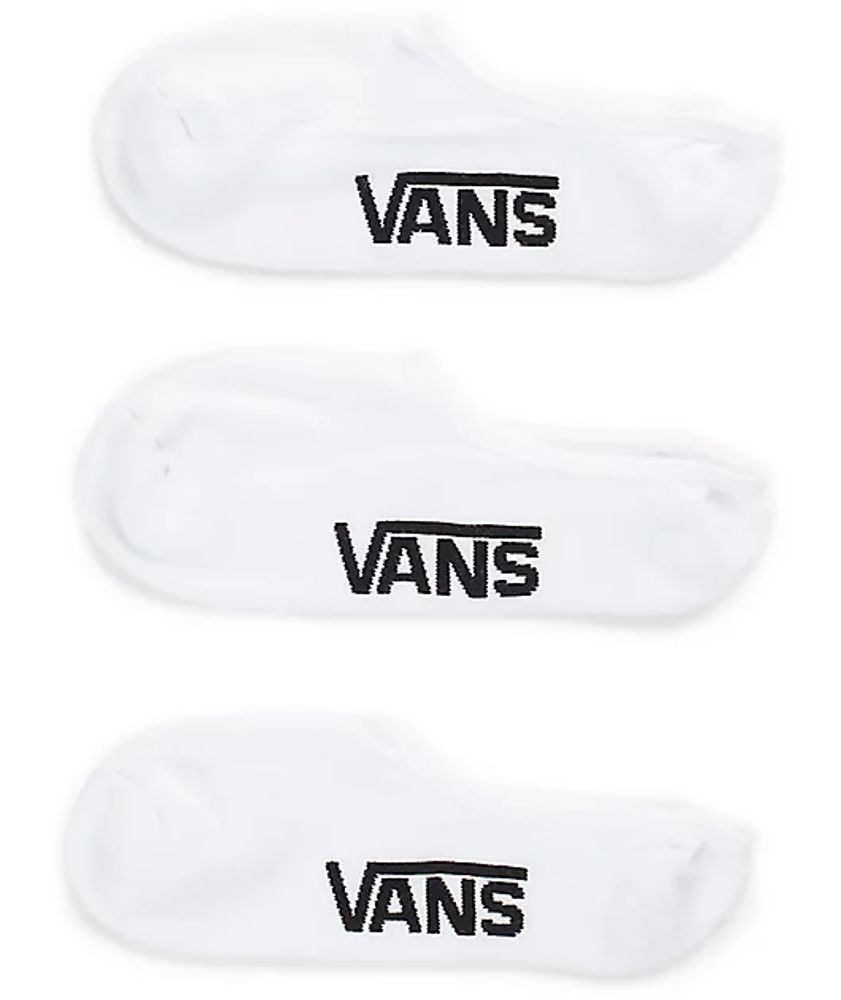 Vans Classic Super 3 Pack No Show White Socks | St. Vital Centre