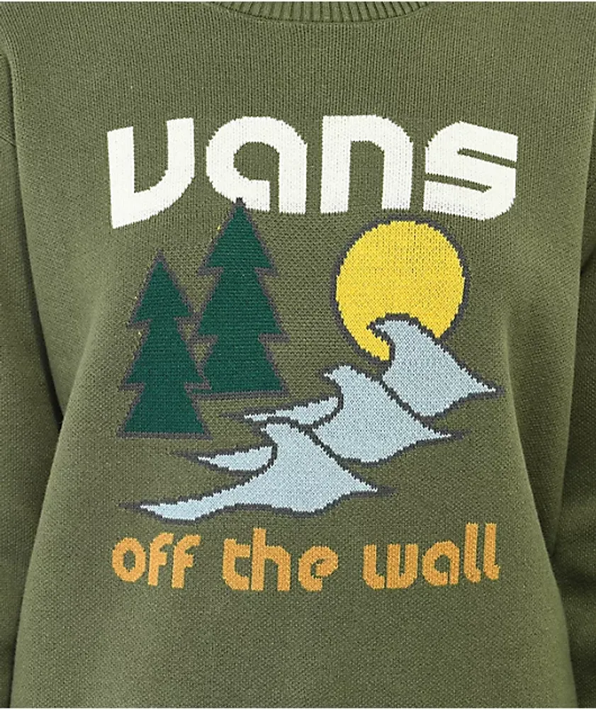 Green vans online sweater