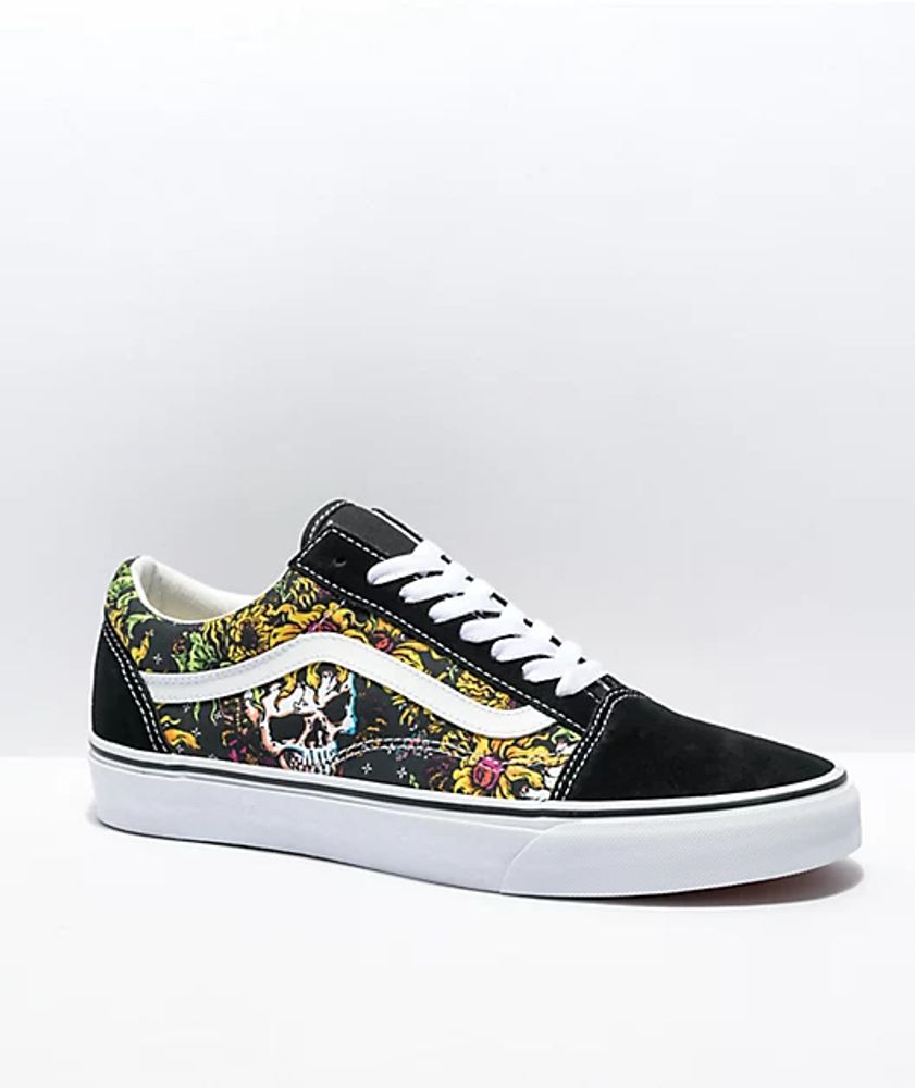 Vans Old Skool Beauty Skull Black & White Skate Shoes | Mall of America®