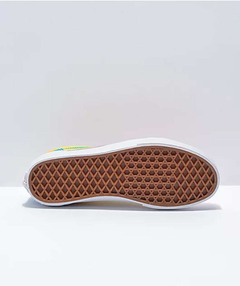Vans with rainbow hotsell on the bottom