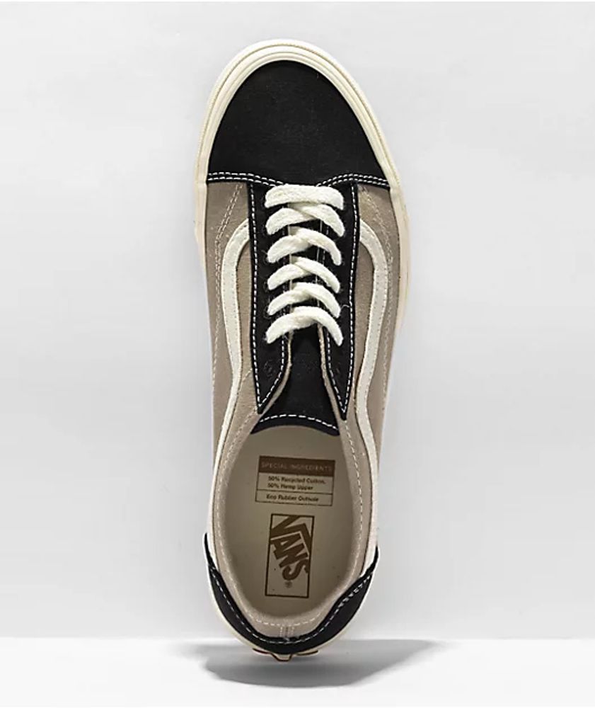 Vans Old Skool Tapered Eco Theory Multi Block Black Skate Shoes