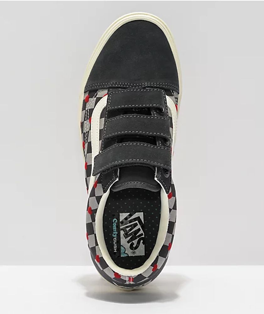 Vans Old Skool V ComfyCush Autism Asphalt Checkerboard Skate Shoes