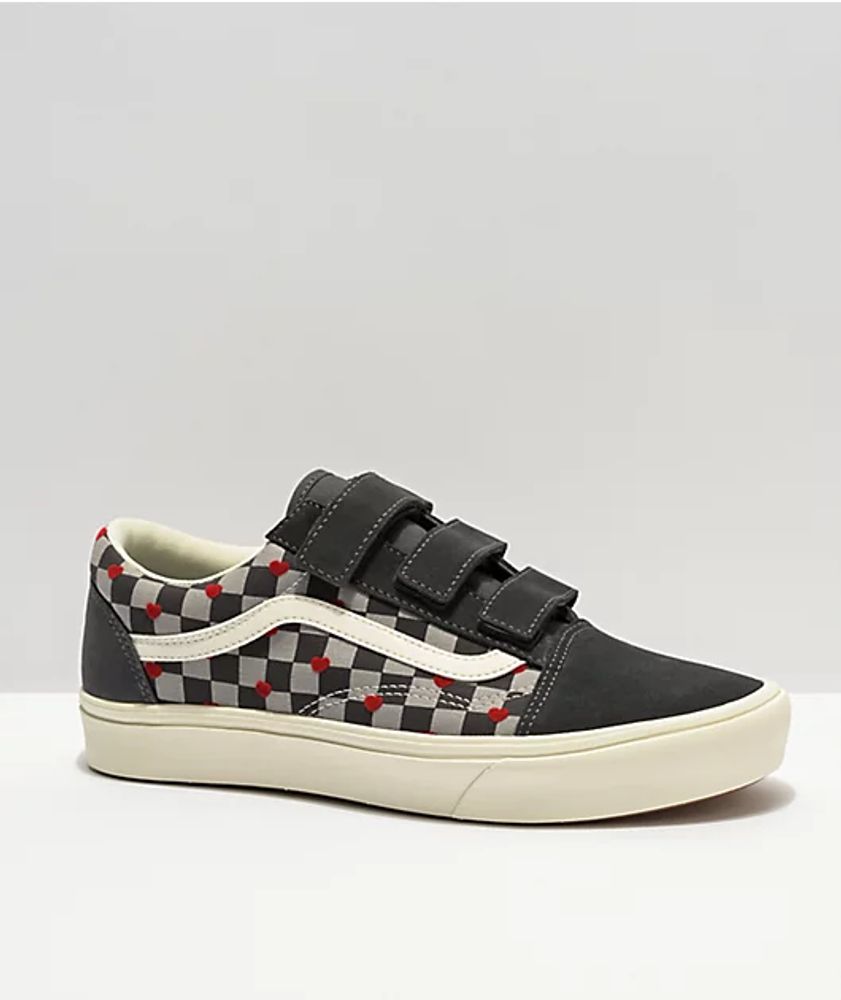 Vans Old Skool V ComfyCush Autism Asphalt Checkerboard Skate Shoes