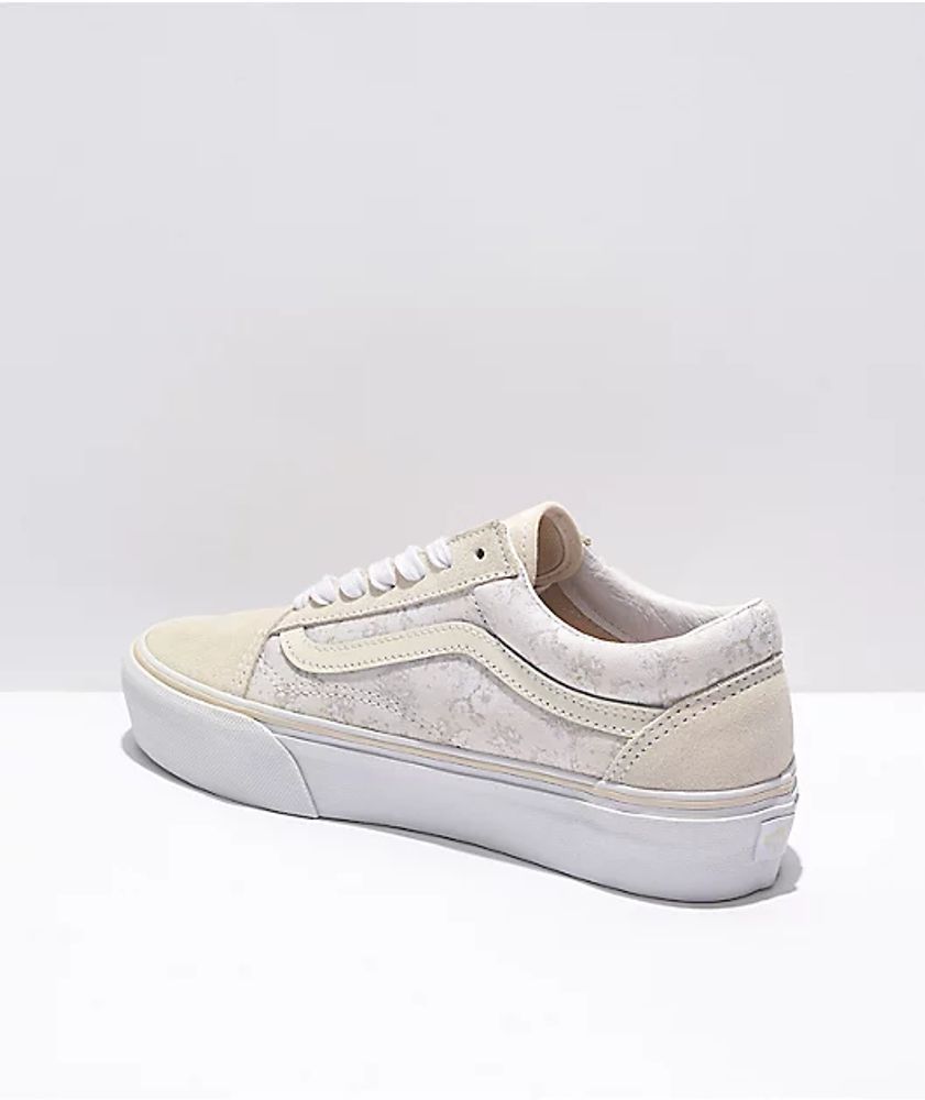 Vans platform blanche top