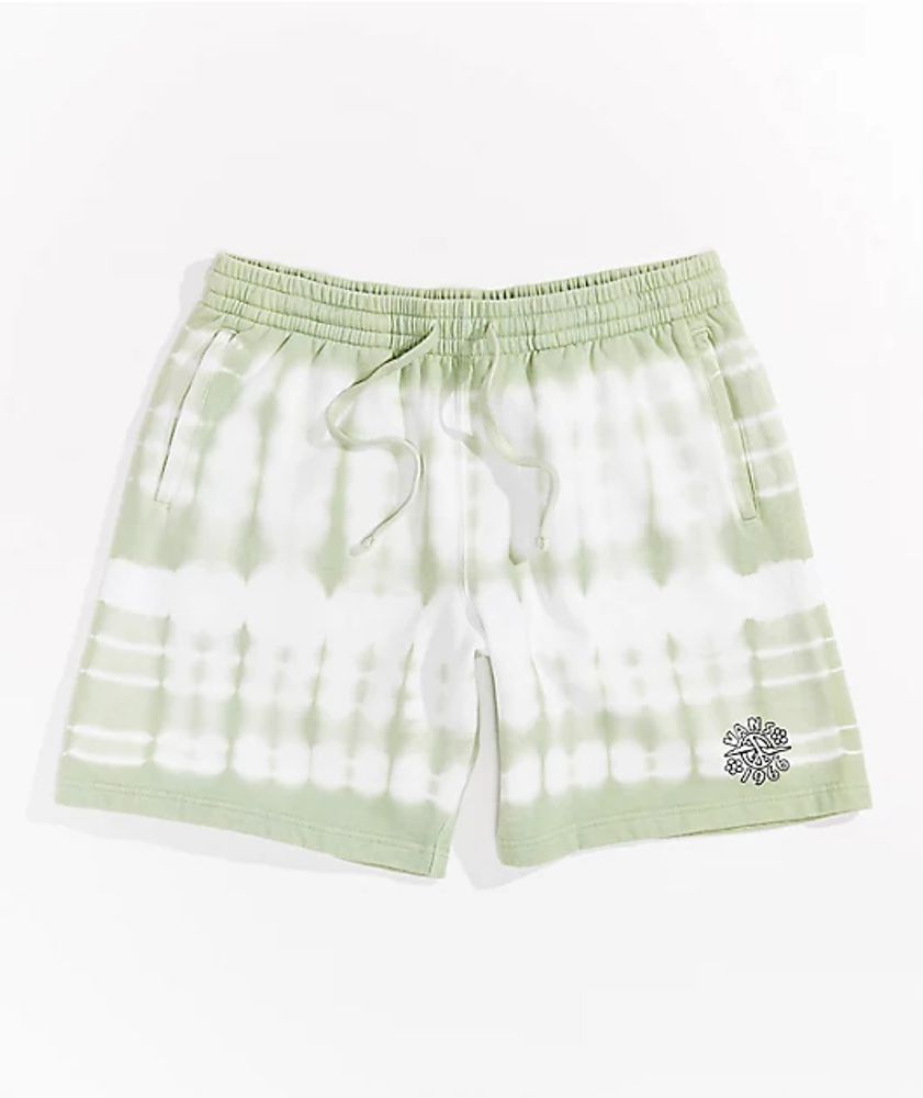 Vans Peace Of Mind Green Tie Dye Sweat Shorts | Mall of America®