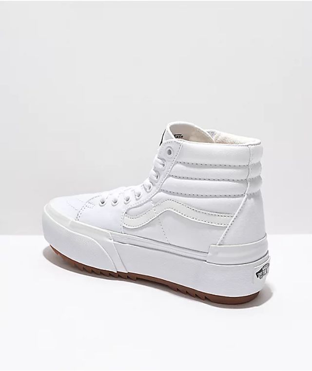 Sk8 hi hotsell platform white