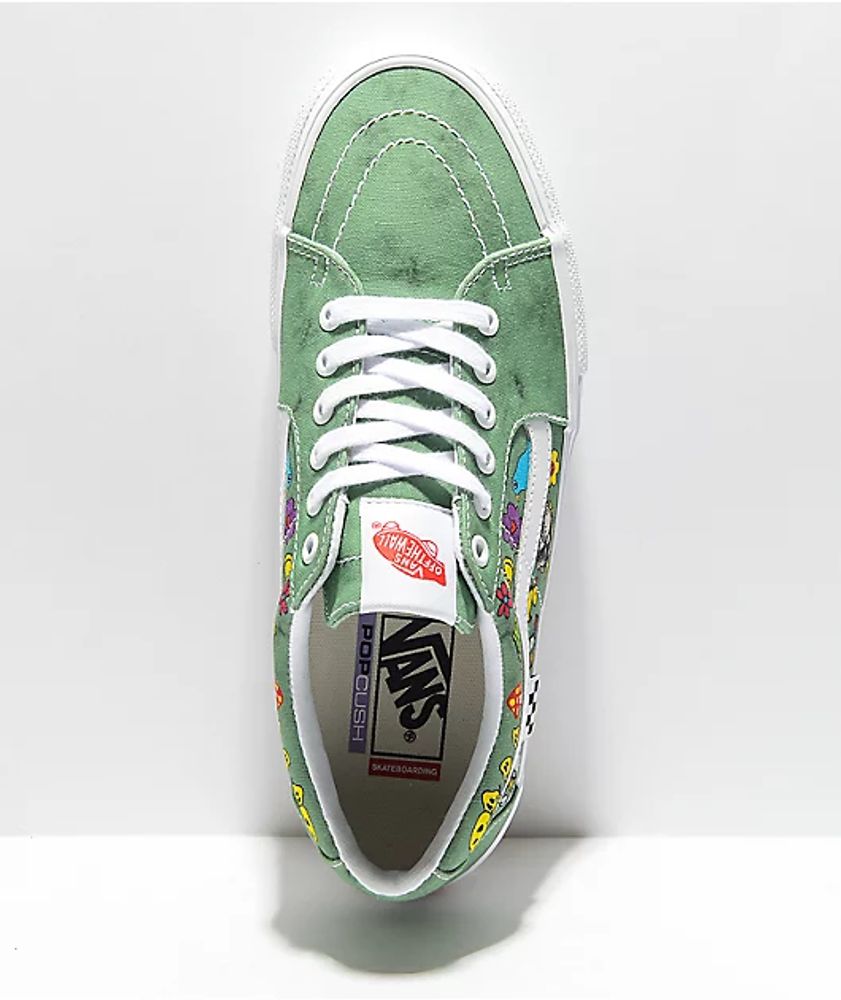 Vans sk8 green clearance low