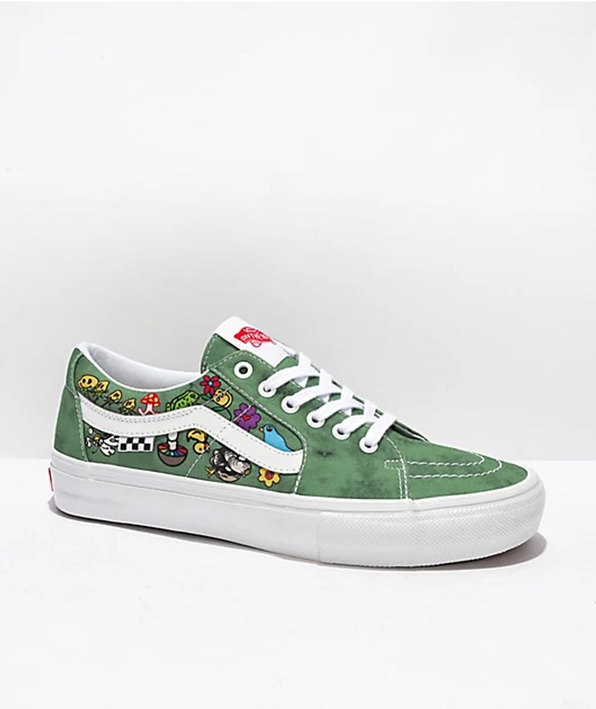 Vans Skate Sk8Low Twisted Positivity Green Tie Dye Shoes Mall of