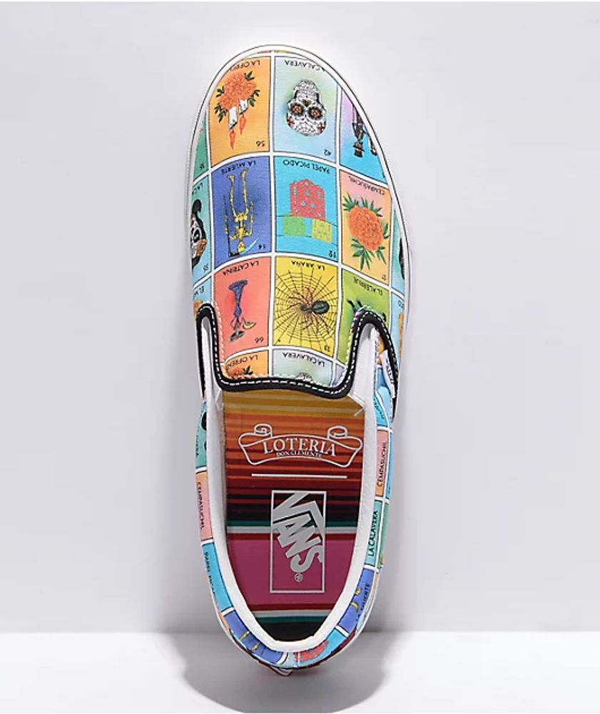 Vans SlipOn Loteria Multi & White Skate Shoes Mall of America®