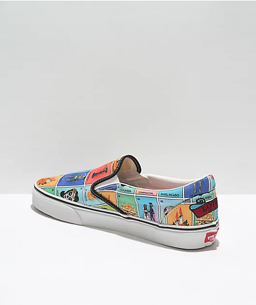 Vans SlipOn Loteria Multi & White Skate Shoes Mall of America®