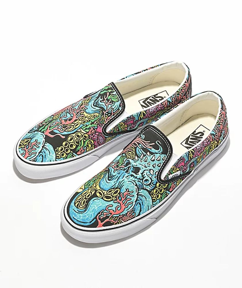 Vans SlipOn Underwater Black Skate Shoes Mall of America®