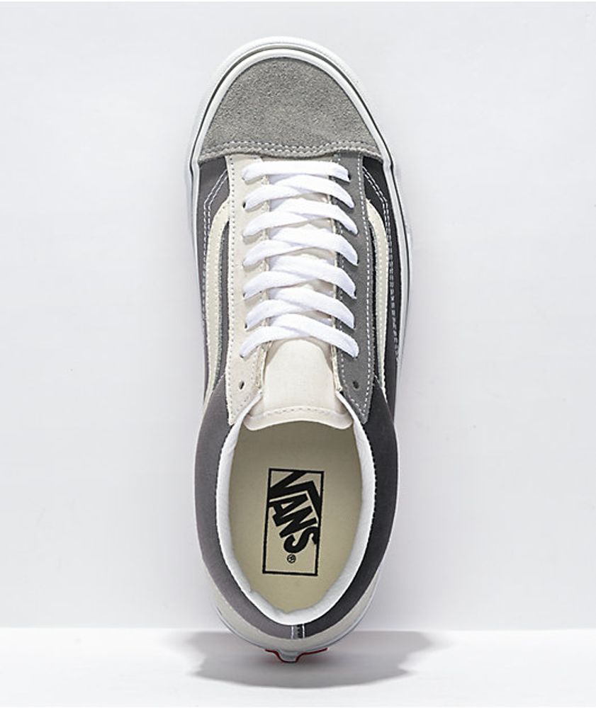 Vans Style 36 Drizzle Grey & White Skate Shoes Mall of America®