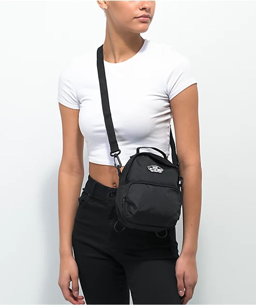 Vans black mini online backpack