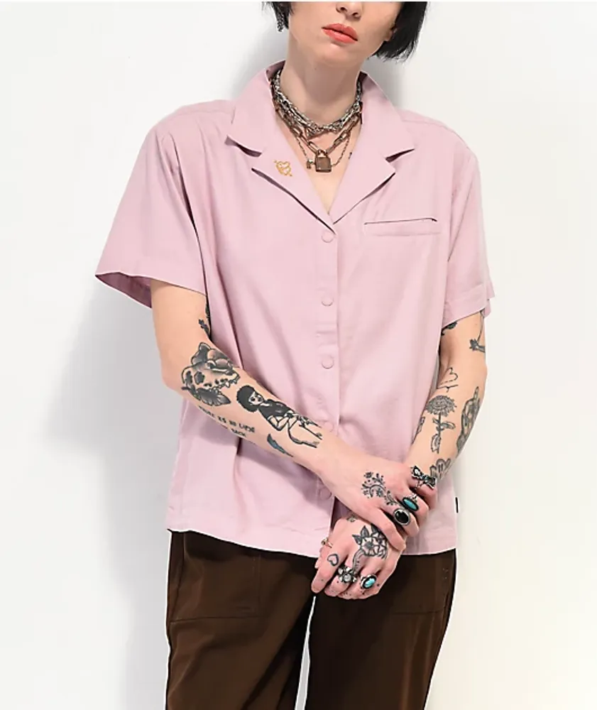 Vans short sleeve 2024 button up shirt