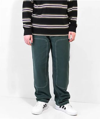 green carpenter pants