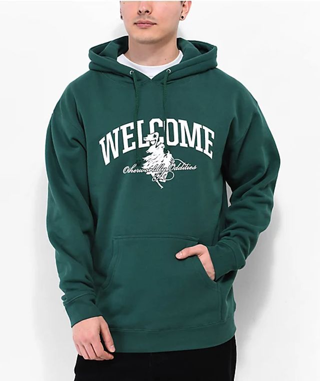 Welcome Collegiate Dark Green Hoodie | Coquitlam Centre