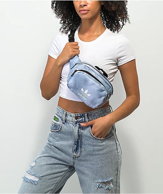 Light blue adidas fanny pack hot sale