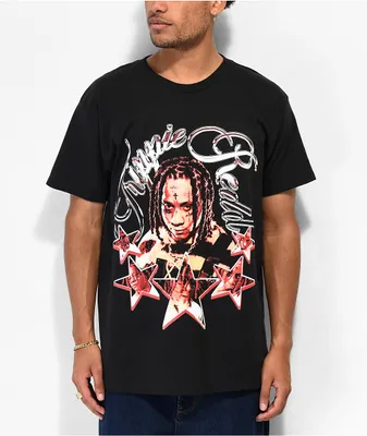 1400 by Trippie Redd Star Black T-Shirt at Hamilton Place in