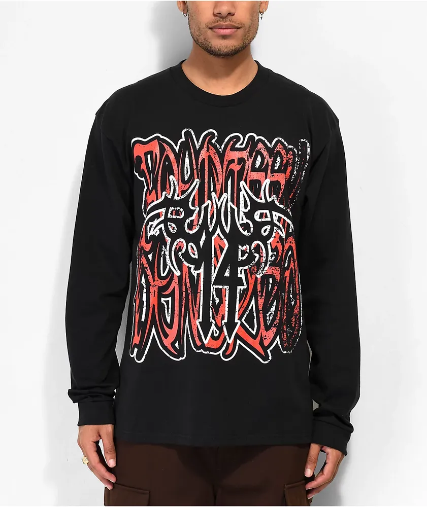 1400 by Trippie Redd Tag Black Long Sleeve T Shirt CoolSprings