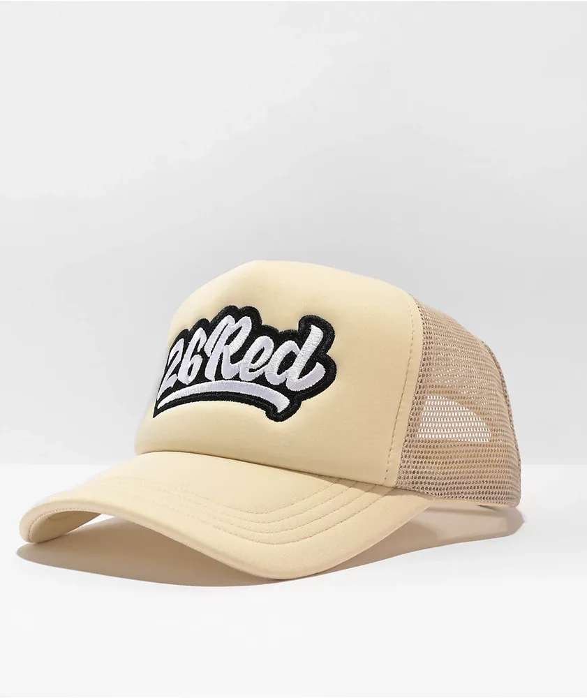 Beige trucker cheap cap