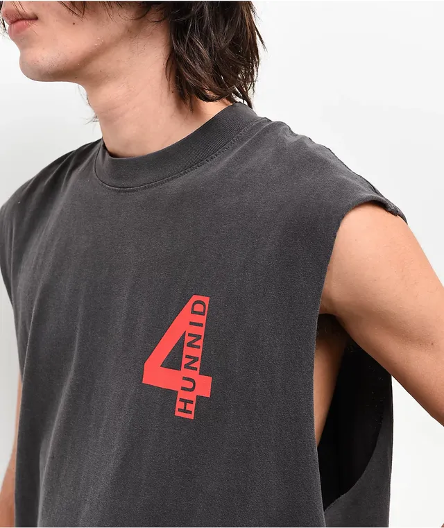 4Hunnid Good Sex Black Wash Muscle Tank Top Montebello Town Center