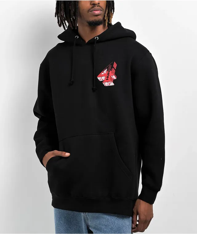 4hunnid sales hoodie black