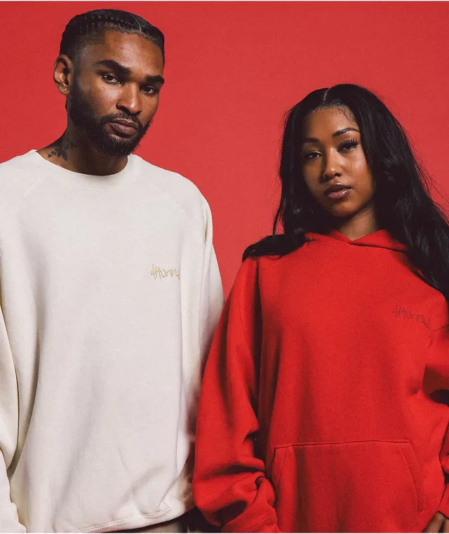 4Hunnid Komfort Kollection Cream Pigment Dye Crewneck Sweatshirt