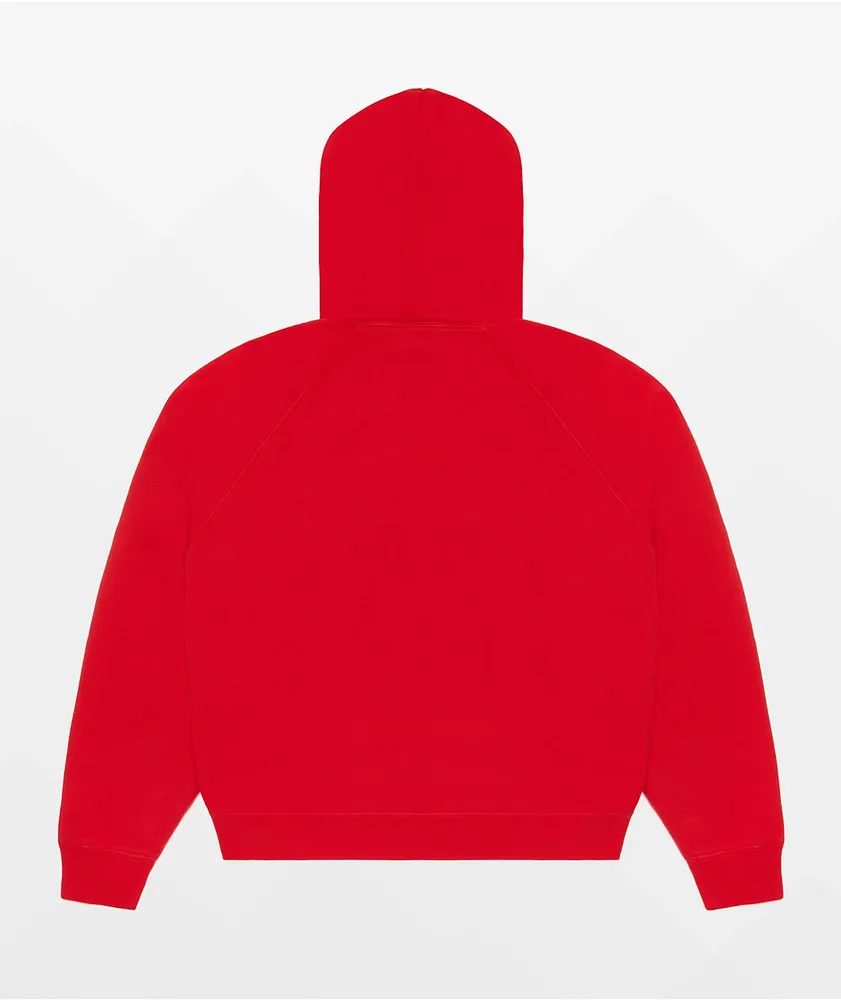4Hunnid Komfort Kollection Red Pigment Dye Hoodie Mall of America