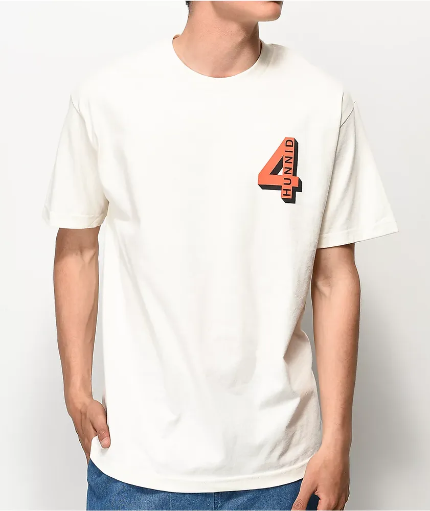 4Hunnid Shadow Logo Tan T-Shirt at Mall of America® in