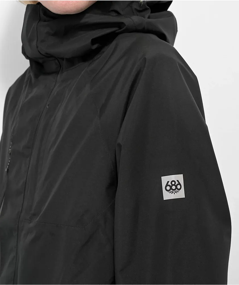 686 Core Gore-Tex Shell Black Snowboard Jacket | MainPlace Mall
